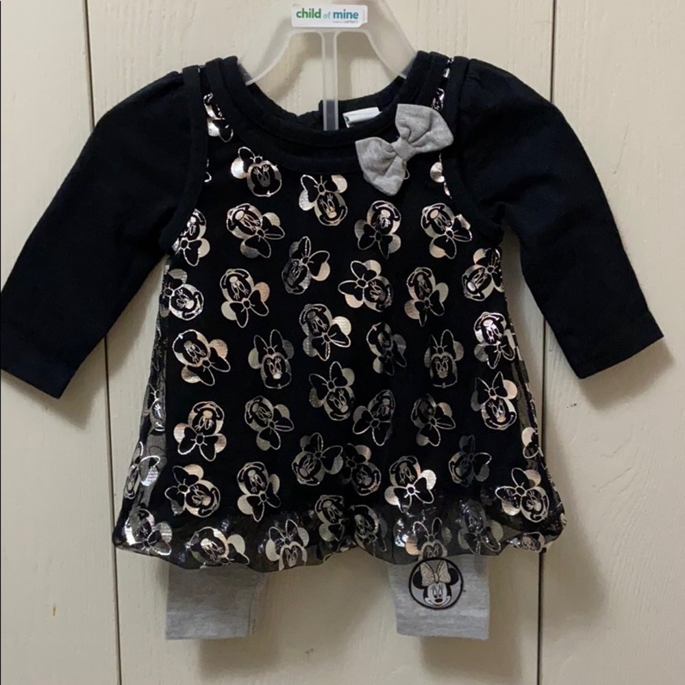 Disney Black and Silver Minnie Mouse Set